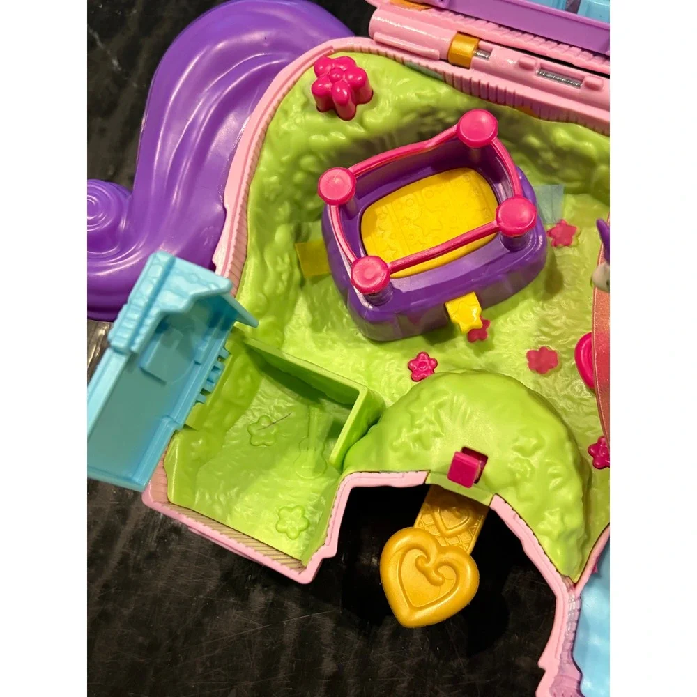 Mattel Polly Pocket Unicorn Party Playset Pink Piñata Carry Case